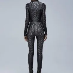 Leggings Imprimé PUNK RAVE 'skeleton' -Vêtements Gothiques 2608039064202503580513364 900