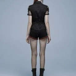 Short PUNK RAVE 'Usolue' -Vêtements Gothiques 26080390642025035805135091 900