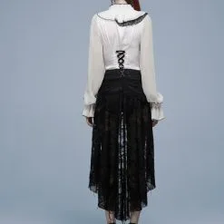 Short PUNK RAVE 'veuve Noire' -Vêtements Gothiques 2608039064202503580514291 900