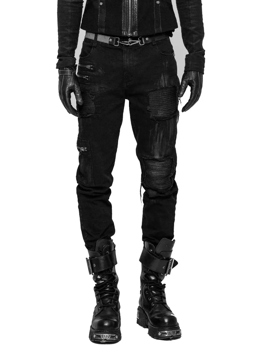 Pantalon Homme PUNK RAVE 'black Storm' 4 Pantalon Homme PUNK RAVE 'black Storm' – Image 2
