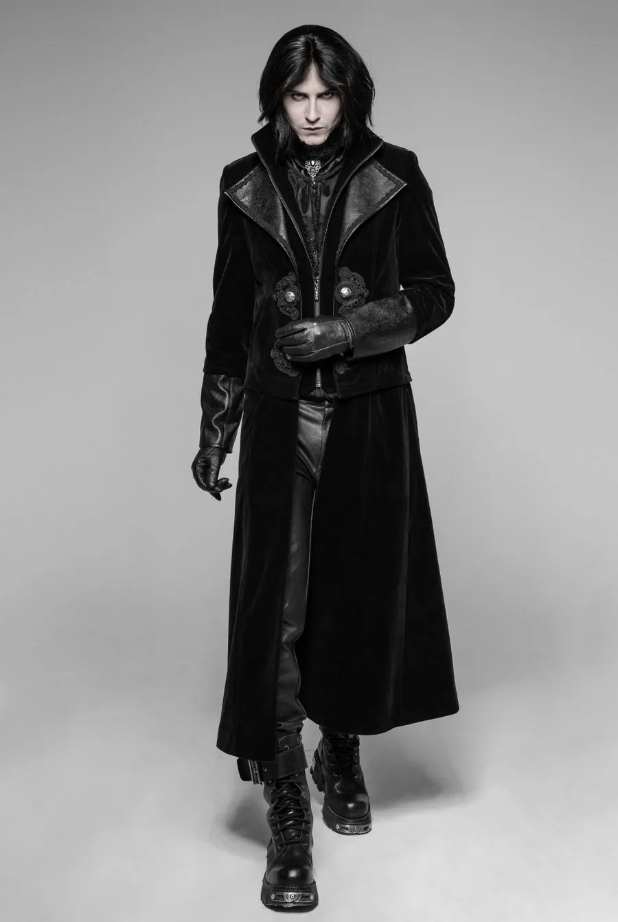 Manteau Homme PUNK RAVE 'lord Terra' 6 Manteau Homme PUNK RAVE 'lord Terra' – Image 4