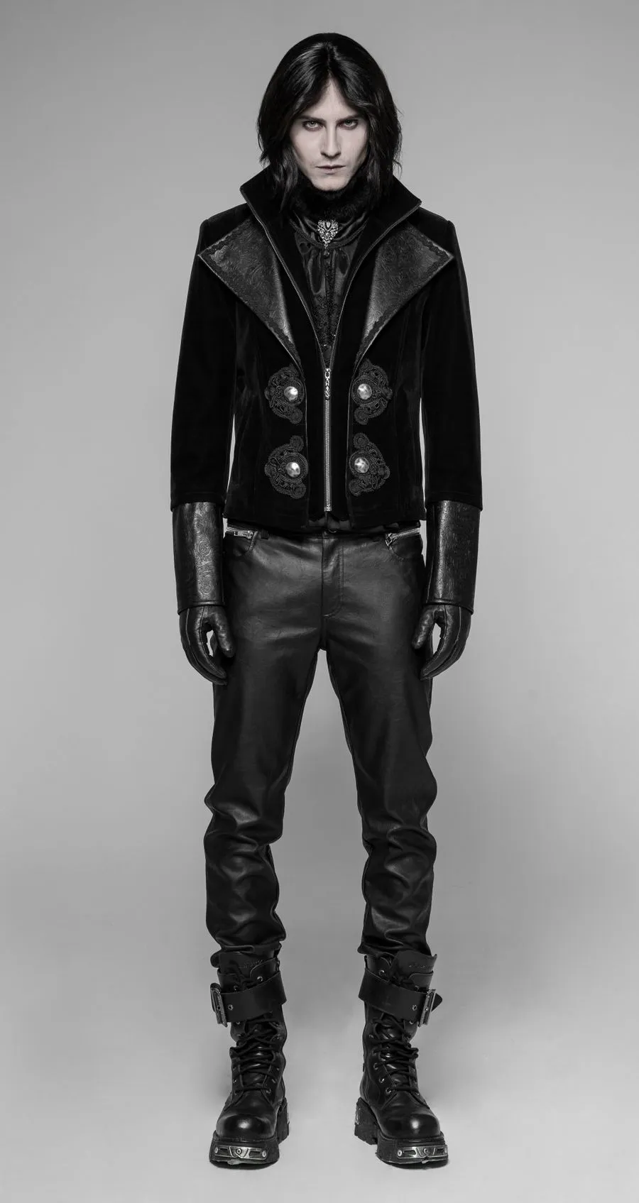 Manteau Homme PUNK RAVE 'lord Terra' 7 Manteau Homme PUNK RAVE 'lord Terra' – Image 5