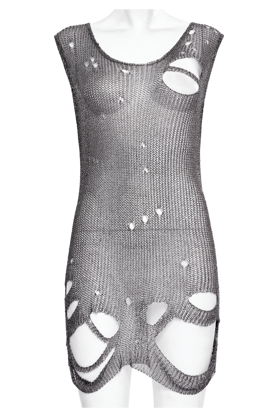 Haut Destroy PUNK RAVE 'ripped Silver' 7 Haut Destroy PUNK RAVE 'ripped Silver' – Image 5