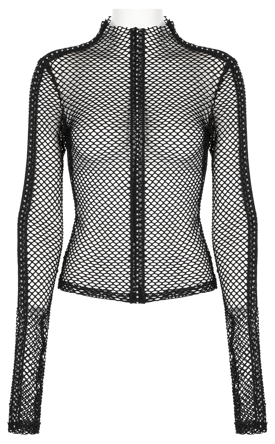 Haut Gothique PUNK RAVE En Tissu Mesh 7 Haut Gothique PUNK RAVE En Tissu Mesh – Image 5