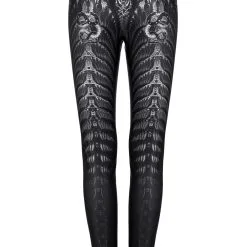 Leggings Imprimé PUNK RAVE 'skeleton' -Vêtements Gothiques 264102162921517202503580500416 900