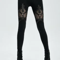 Leggings PUNK RAVE 'gothic Cross'