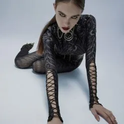 Haut Imprimé PUNK RAVE 'skeleton' -Vêtements Gothiques 280232525322270652922608039064202503580513426 900