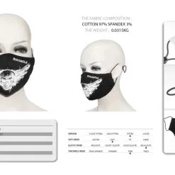 Masque Gothique En Tissu 'discobole' 7 Masque Gothique En Tissu 'discobole' -Vêtements Gothiques 37 900