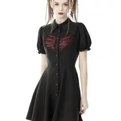Robe Lolita DARK IN LOVE 'coeur Rouge'