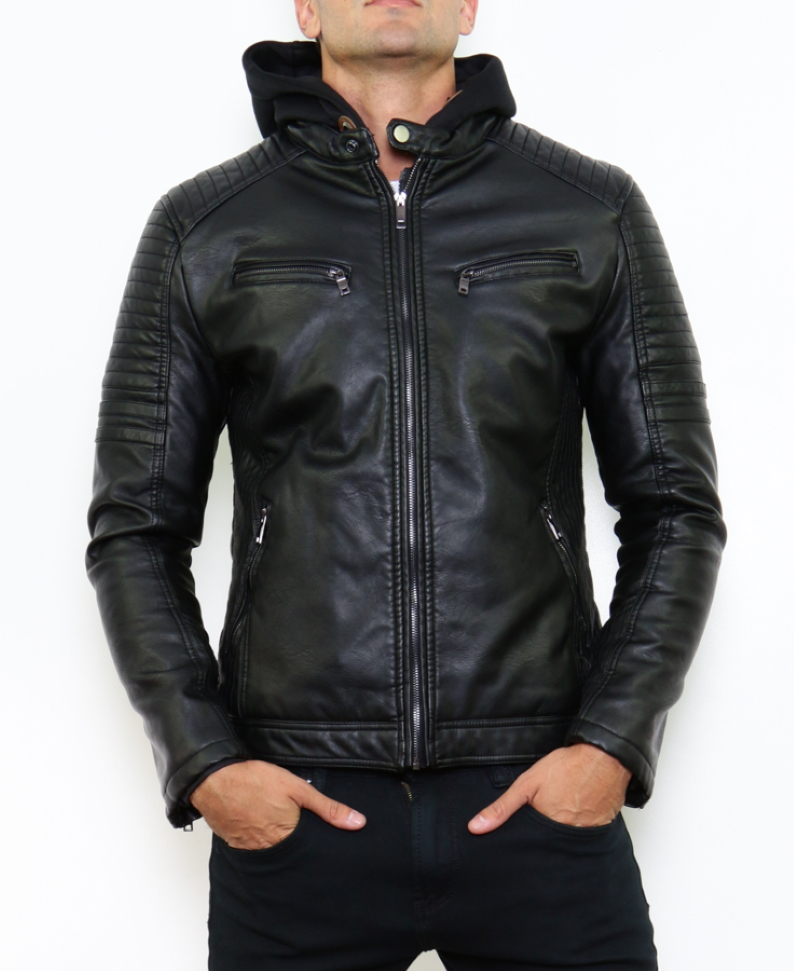 DISCOBOLE Blouson Rock En Simili Cuir 4 DISCOBOLE Blouson Rock En Simili Cuir – Image 2