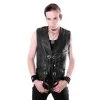 Hs Gilet Cuir Biker 4 Conchas 2 Hs Gilet Cuir Biker 4 Conchas -Vêtements Gothiques 520 0