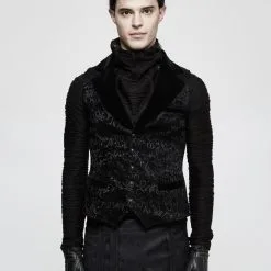 PUNK RAVE Gilet Gothique Aristocrate 'baronas' -Vêtements Gothiques 526376300072716902868 900