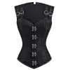 DISCOBOLE Corset Gothique Brocarde Noir -Vêtements Gothiques 674202 900