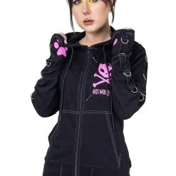 Heartless Veste Emo Zippée BYE BYE KITTY -Vêtements Gothiques 7287361208365 4 b09e66c6 31b9 44b9 add8 c34604920c00 900