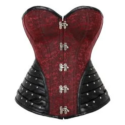 DISCOBOLE Corset Rock Gothique Rouge 10 DISCOBOLE Corset Rock Gothique Rouge -Vêtements Gothiques 740203 900