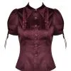 Chemisier Bordeaux DARK IN LOVE -Vêtements Gothiques 77ece67c0a8d71a1b1f214fbc7df473cimage664x1000 900