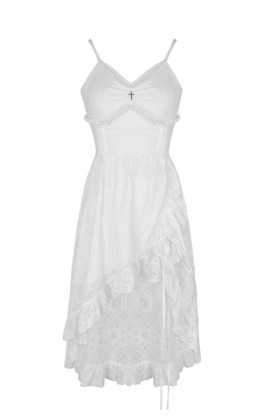 Robe Gothique Blanche DARK IN LOVE 'Aeriel' 7 Robe Gothique Blanche DARK IN LOVE 'Aeriel' – Image 5