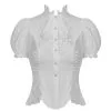 Chemisier Blanc DARK IN LOVE -Vêtements Gothiques 82794c3c5703ac7a5c4fb49cf1c38034image664x1000 900