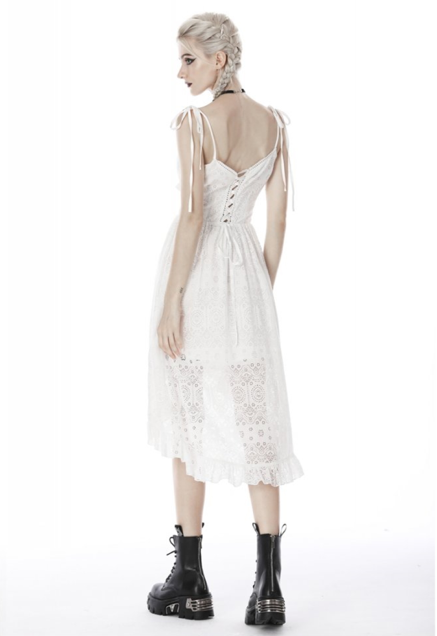 Robe Gothique Blanche DARK IN LOVE 'Aeriel' 6 Robe Gothique Blanche DARK IN LOVE 'Aeriel' – Image 4