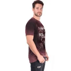 T-shirt ALCHEMY ENGLAND 'pentafixion' -Vêtements Gothiques aea man t shirt pentafixion retro stone wine2 900