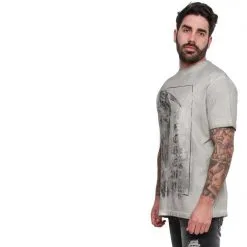 T-shirt ALCHEMY ENGLAND 'stone Reaper' -Vêtements Gothiques aea man t shirt stone reaper oil dye bright grey2 900