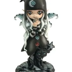 DISCOBOLE Figurine Lutine Gothique 'black Stars'