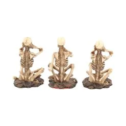 NEMESIS NOW Set Figurines Squelettes De La Sagesse -Vêtements Gothiques al50292 3 900