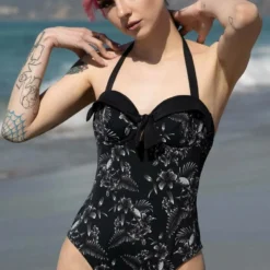 Maillot De Bain KILLSTAR 'Aloha From Hell' -Vêtements Gothiques aloha from hell one piece cc x1600 900