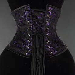 DISCOBOLE Serre-taille Gothique Brocarde Violet -Vêtements Gothiques amethyst waist cincher 3 1 900