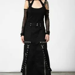 Longue Jupe KILLSTAR 'Arya' 9 Longue Jupe KILLSTAR 'Arya' -Vêtements Gothiques arya maxi skirt b x1600 900