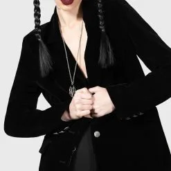 Blazer Velours KILLSTAR 'astaroth Boyfriend' -Vêtements Gothiques astaroth velvet boyfriend blazer w b 900