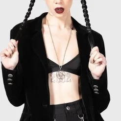 Blazer Velours KILLSTAR 'astaroth Boyfriend' -Vêtements Gothiques astaroth velvet boyfriend blazer w e 900