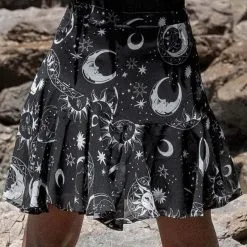 Mini Jupe KILLSTAR 'astral Light' -Vêtements Gothiques astral light skater skirt 1 x1600 900