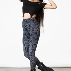 Leggings KILLSTAR 'Astral Night' -Vêtements Gothiques astral night leggings w b x1600 900