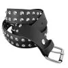 DISCOBOLE Ceinture Cuir 2 Rangs 'cône' -Vêtements Gothiques b003 900