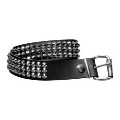 DISCOBOLE Ceinture Cuir 3 Rangs 'cône'