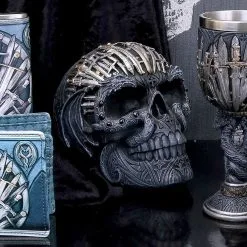 NEMESIS NOW Crâne En Résine 'sword' -Vêtements Gothiques b3659j7 7 900