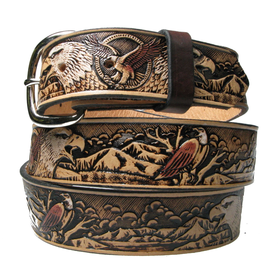 DISCOBOLE Ceinture Cuir Biker 'Big Eagle' 3 DISCOBOLE Ceinture Cuir Biker 'Big Eagle'