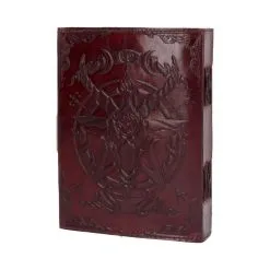 NEMESIS NOW Journal Satanique Cuir BAPHOMET -Vêtements Gothiques b4724p9 2 900