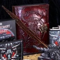 NEMESIS NOW Journal Satanique Cuir BAPHOMET -Vêtements Gothiques b4724p9 8 900