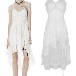 Robe Gothique Blanche DARK IN LOVE 'Aeriel'