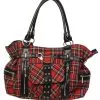 Grand Sac à Main BANNED Tartan -Vêtements Gothiques bbn755 900