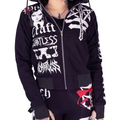 Veste Wednesday HEARTLESS 'Bitch Craft' -Vêtements Gothiques bitch craft jacket black heartless 3 900