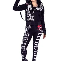 Veste Wednesday HEARTLESS 'Bitch Craft' -Vêtements Gothiques bitch craft jacket black heartless 6 900