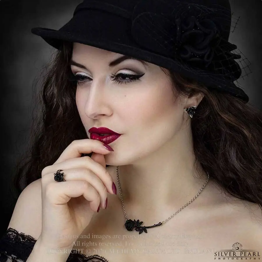 Collier ALCHEMY GOTHIC 'black Rose Enigma' 4 Collier ALCHEMY GOTHIC 'black Rose Enigma' – Image 2