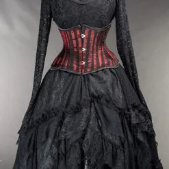 DISCOBOLE Jupe Gothique à Volants -Vêtements Gothiques black ruffle skirt bat blouse 1 41 900