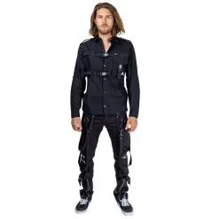 POIZEN INDUSTRIES Pantalon Goth/rock HEARTLESS -Vêtements Gothiques bronte pants mens black heartless 7 900