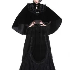 Cape Velours DARK IN LOVE 'mortelia' -Vêtements Gothiques bw050 104 900