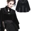 Cape Velours DARK IN LOVE 'mortelia' 1 Cape Velours DARK IN LOVE 'mortelia' -Vêtements Gothiques bw050 900