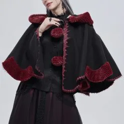 Cape Lolita DEVIL FASHION 'Heidi Black' -Vêtements Gothiques ca028012 900